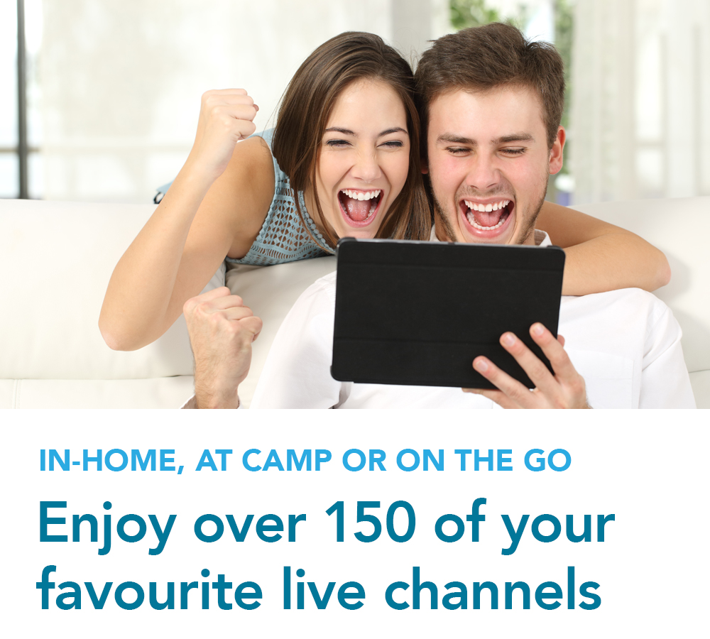 Enjoy over 150 of your favourite live channels